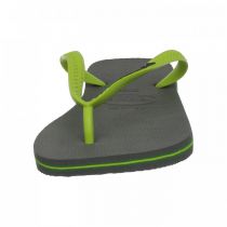 Tongs Havaianas Brasil Logo grey / lime