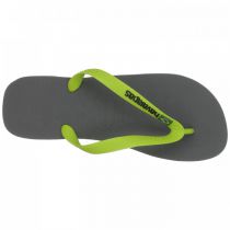 Tongs Havaianas Brasil Logo grey / lime